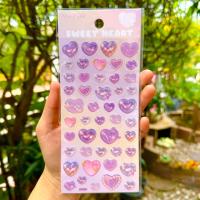 ราคา สติกเกอร์หัวใจ มีกลิตเตอร์วิบวับ ราคาส่ง หัวใจ สติ๊กเกอร์ sticker วาเลนไทน์ (21346810820)