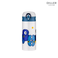 ราคา Diller Thermo Flask 350ml MLH9103 กระติกเก็บความเย็น ร้อน ฝากดยกดื่มพร้อมล็อก สแตนเลส 2 ชั้นพร้อมฉนวนสูญญากาศเก็บเย็น 24 ชม กระติกน้ำเก็บอุณหภูมิ กระติกน้ำพกพา กระติกเก็บเย็น Water Bottle ขวดน้ำไปโรงเ