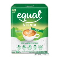 ราคา EQUAL STEVIA อีควล หญ้าหวาน ขนาด 40ซอง 80 กรัม KETO (20208105051)