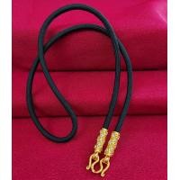 ราคา สร้อยเชือกร่มลายตารางฝังเพชร หุ้มทองแท้99 99 หน้าทอง ห้อยพระ1องค์ (8864783125)