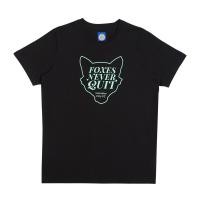 ราคา Leicester City T Shirt เสื้อยืดคอกลมแขนสั้นสีดำ ลายรูปสุนัขจิ้งจอกFOX NEVER QUIT Leicester City FC (18574362003)