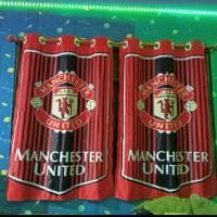 ราคา ม่านหน้าต่างแมนยู ม่านกันแสงยูวี ขนาดต่อผืน 100x135 cm ราคาต่อ 1 ผืน ม่านเจาะตาไก่ ไม่มีราว หน้าต่างบานคู่แนะนำ 2 ผืน สินค้าพร้อมส่งคะ (7661825735)