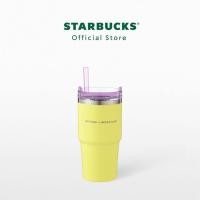 ราคา Starbucks Stainless Steel STANLEY Lime Purple Cold Cup 20oz (21380223785)