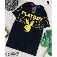 ราคา Playboy เสื้อยืดสีพื้น คอกลม แขนสั้น เพลบอย งานสกรีน ผ้าคอตตอนแท้ พร้อมส่ง (19072226957)