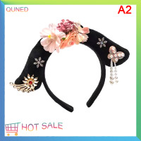 ราคา QUNED ที่คาดผมแบบจีนโบราณผ้าคาดผมแฟชั่นสไตล์จีนแต่งตัวงานปาร์ตี้บนเวทีเจ้าหญิงที่คาดผม1ชิ้น (19983113030)
