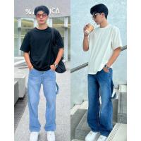 ราคา NAMEW Wide Fit Jeans Carpenter กางเกงยีนส์ทรงกระบอกขากว้าง 053 สีเข้ม (21102118148)