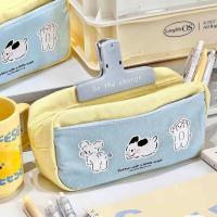 ราคา กระเป๋าดินสอ สีเหลือง ลายน้องหมา ขนาดใหญ่ จุของได้เยอะ ลายการ์ตูนน่ารัก แบบสร้างสรรค์ สําหรับนักเรียน 34 (20883821768)