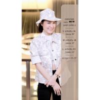 ราคา K2321 หมวกบัคเก็ตลายดอกไม้ off whiteเส้นใน Modal (20585426201)