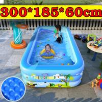 ราคา 10 ปีไม่ชำรุด สระน้ำขนาดใหญ่ PVC สระน้ำเป่าลม สระว่ายน้ำเป่าลม สระน้ำเด็ก สระเป่าลม อ่างน้ำเป่าลม ของเล่นเด็ก สระน้ำ ยาวพิเศษ อ่างน้ำเป่าลม สระว่ายน้ำเด็ก (21395708635)