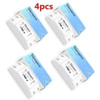 ราคา Sonoff Smart Wifi Switch DIY Remote Wireless Smart Switch Domotica Wifi Light Switch White 4 ชิ้น (440740039)