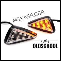 ราคา ไฟเลี้ยว Led สามเหลี่ยม 1คู่ สีใส แบบแปะ MSXCBRKSR (19984539896)