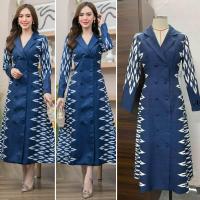 ราคา เดรสลายไทย เดรสใส่ทำงาน เดรสใส่ทำบุญ ชุดเดรสลายไทย (21351382159)