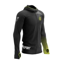 ราคา Compressport เสื้อฮู้ดแขนยาว 3D Thermo Seamless Hoodie Zip SwimBikeRun 2023 BLACK EVENING PRIMROSE WHITE สีดำ (19678928642)