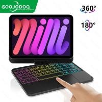 ราคา GOOJODOQ Magic Keyboard Case สำหรับ iPad Mini 6 iPad Pro 11 Pro 12 9ฝาครอบแม่เหล็ก Backlight คีย์บอร์ดหมุนได้ภาษาอังกฤษ (16946235925)