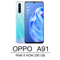 ราคา ส่งฟรี OPPO A91 แรม8 รอม 256 GB รองรับชาร์จไว 20W Fast Charging หน้าจอHD 6 4 นิ้ว ติดฟิลม์กระจกให้ฟรี รับประกันร้าน 1 ปี (16915071407)