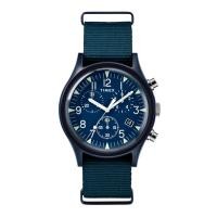 ราคา Timex TW2R67600 MK1 Aluminum Chronograph นาฬิกาข้อมือผู้ชาย สายผ้า สีน้ำเงิน (18427409405)