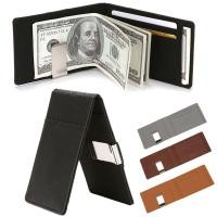 ราคา RFID กระเป๋าสตางค์อัจฉริยะคลิปเงินแบบบางกระเป๋าสตางค์บางเฉียบที่หนีบกระเป๋าธุรกิจรหัสบัตรเครดิตกรณี (8460274071)