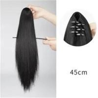 ราคา กิ๊บหนีบผมหยักสั้นตรงหางม้าต่อผมผมต่อผมหางม้าสังเคราะห์สำหรับผู้หญิงแฮร์พีชผมหางม้าร้าน AKULA (21347693452)