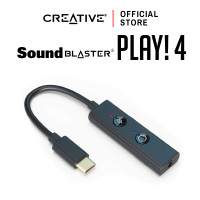 ราคา CREATIVE Sound Blaster PLAY 4 External USB Sound Card พร้อมปุ่มปรับเสียงเบสได้ทันทีในตัวซาวด์การ์ด USB DAC Amp (7679589360)