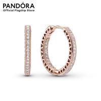 ราคา Pandora PANDORA Rose hoop earrings with clear cubic zirconia เครื่องประดับ ต่างหู ต่างหูโรสโกลด์ ต่างหูสีโรสโกลด์ โรสโกลด์ ต่างหูเพชร เพชร ต่างหูแพนดอร่า แพนดอร่า (16311618036)
