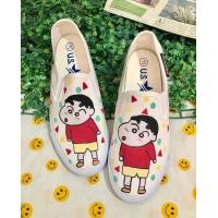ราคา รองเท้าเพ้นท์ลายชินจัง (17942710720)