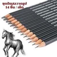 ราคา No 2807 Gion ชุดดินสอวาดรูป 14 แท่ง ดินสอสเก็ตภาพ Graphite ดินสอเขียนแบบ ดินสอสถาปัตย์ ดินสอร่างภาพ ดินสอเขียนแบบ งานอดิเรก งานวาดรูปดินสอแรเงา (15686585855)