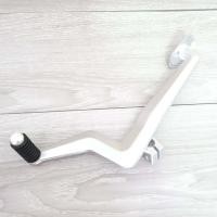 ราคา ขาเกียร์ สายฟ้า งานCNC WAVE110i WAVE125ไฟเลี้ยวบังลม WAVE125R WAVE125S DREAM SUPERCUB สีเงิน (11912255521)