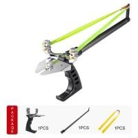 ราคา Hunting Fish Straight Rod Precision Telescopic Catapult Slingshot Green Laser Fishing Reel High Power Shooting Fishing Slingshot (19893025199)