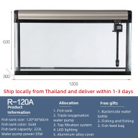 ราคา ตู้ปลาไร้น้ำตู้ปลาตั้งโต๊ะห้องนั่งเล่นแก้วตั้งพื้นขนาดกลางติดกับผนังตู้ปลาทรงสี่เหลี่ยม (20485587191)