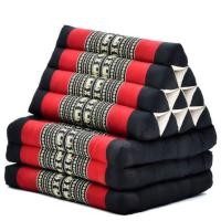 ราคา Three Fold Thai Cushion 50x167x26 cm LxWxH 100 Natural Kapok Filling Foldable Thai Mat with Triangle Cushion Headrest Thai Pillow หมอนขิด หมอนสามเหลี่ยม สิบช่องสามพับ ลายขิดผ้าไทย (20950370769)