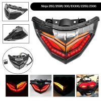 ราคา Motorcycle LED Tail Lights Brake Rear Turn Signals Integrated Light for Kawasaki Ninja 250 300 EX300 Z250 2013 2018 (20417596848)