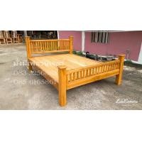 ราคา เตียงซี่ตรงไม้สักทอง 6 ฟุต ส่งฟรียกเว้นภาคใต้ (7819265581)