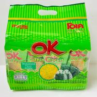 ราคา OK โอเค Thin Biscuit ทินบิสกิต ขนมปัง แผ่นบางกรอบ 6รส 25g x 12ซอง (21011287299)