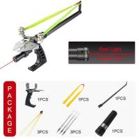 ราคา Hunting Fish Straight Rod Precision Telescopic Catapult Slingshot Green Laser Fishing Reel High Power Shooting Fishing Slingshot (19893025195)