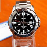 ราคา นาฬิกา Casioแท้ รุ่น MTP VD01D 1E นาฬิกาข้อมือผู้ชายสายแสตนเลส หน้าปัดดำ ของแท้ 100 รับประกันสินค้า 1 ปีเต็ม (409063214)