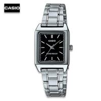 ราคา Velashop นาฬิกาข้อมือผู้หญิงคาสิโอ Casio สายสเตนเลสสีเงิน หน้าดำ หน้าปัดสี่เหลี่ยม รุ่น LTP V007D 1EUDF LTP V007D 1E LTP V007D (5397373)