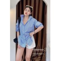 ราคา New Availability มาใหม่สวยมากๆ เสื้อเชิ้ตแขนยาวลายริ้ว Zara ทรงสวยมากๆ ดีเทลติดกระดุมหน้าและหลังเรียบหรู ดูแพงมากๆ (20743943617)