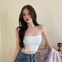 ราคา เสื้อสายเดี่ยวเกาะอก สายเดี่ยววินเทจ สายเดี่ยวทรงเกาะอก เกาะอกมีสาย เสื้อเกาะอกเเฟชั่น เสื้อเกาะอกมินิ (21308228213)