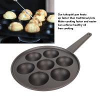 ราคา 7 หลุม Nonstick Takoyaki Grill Pan ลึกขยายเหล็กหล่อ Takoyaki Maker สำหรับร้านอาหารโรงแรมห้องครัวใช้ (20687658835)