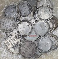 ราคา เหรียญหนึ่งรูปี อินเดีย เนื้อเงิน ONE RUPEE EDWARD อายุ 110ปี รับประกันของแท้ ราคาต่อ 1 เหรียญ (16334795219)