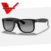 ราคา แว่นตากันแดด ยี่ห้อ Ray Ban JUSTIN POLARIZED รุ่น RB4165F 622 T3 ขนาด 55 สีดำด้าน รับประกันศูนย์ประเทศไทย 1 ปี (20892116944)