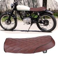 ราคา รถจักรยานยนต์ PU หนัง Vintage Cafe Racer เบาะนั่งอานแบนเบาะสำหรับ Honda CG125 GN CG CB400SS (21242611620)