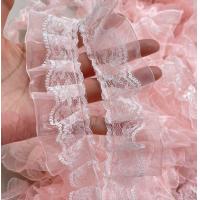 ราคา ริบบิ้นลูกไม้ ริบบิ้นชีฟองซ้อนลูกไม้ สวย หวาน โลลิต้า ขนาด 4 ซม (16571200838)