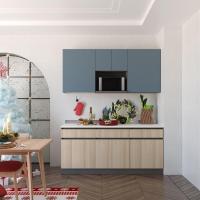 ราคา คอนเซ็ปต์ เฟอร์นิเจอร์ เคาน์เตอร์ครัว รุ่น Kitchen Solutions สีฟ้า 180x60x225 ซม (21063402259)