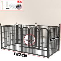 ราคา DIYเชื่อมต่อได้อิสระ กรงสุนัข คอกสัตว์เลี้ยง 120 60 60 cm 6แผ่น กรงหมา กรงสุนัขใหญ่ คอกสุนัข คอกเหล็ก รั้วสุนัข คอกหมาในบ้าน สีดำคอกสุนัข กรงน้องหมา คอกกั้นสุนัข ปรับได้ เปลี่ยนรูปทรงได้ เสถียรและทนท 