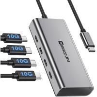 ราคา Minisopuru USB C Hub 4พอร์ต USB C ฮับสำหรับแล็ปท็อปการถ่ายโอนข้อมูลเท่านั้น ไม่รองรับพลังงานและวิดีโอ USB C ไปยัง USB ฮับ C ฮับ USB 10อะแดปเตอร์ Gbps USB หลายพอร์ตอะแดปเตอร์สำหรับ MacBook Pro Chromebo