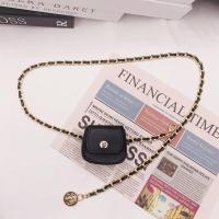ราคา Sisijia กระเป๋าคาดเอวสไตล์ชาแนลกระเป๋ามินิสายโซ่โลหะสำหรับผู้หญิงกางเกงเส้นเล็กเรียบง่ายสายโซ่เข็มขัดกระเป๋าคาดเอวมินิ (17407013093)