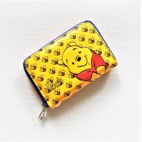 ราคา กระเป๋าสตางค์ใบกลาง ลายหมีพูห์ ซิปรอบ หนัง PU เงาสวย (4479410656)