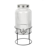 ราคา โถจ่ายน้ำหวาน โหลแก้วจ่ายน้ำ โถแก้วจ่ายน้ำมีก็อกพร้อมฐานตั้ง ขนาด 5 5 ลิตร (20550048706)