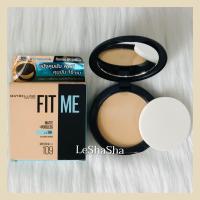 ราคา ของแท้ 100 ล็อตใหม่ล่าสุดๆๆ หมดอายุ Exp 08 2026 แป้งพัฟเมย์เบลลีน กันแดด SPF 32 PA ฟิต มี แมท พอร์เลส Maybelline FIT ME POWDER เบอร์ 109 ผิวขาว (20106126646)